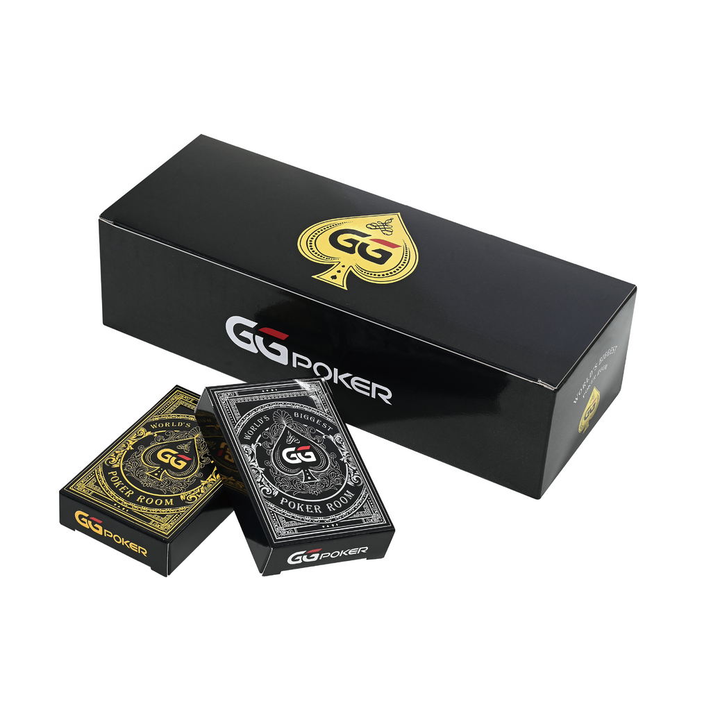 GGPOKERブラック＆ゴールドカードデッキ-ボックスセット